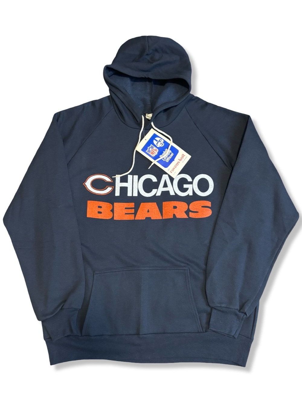 NWT Vintage 90s Ravens Knit Chicago Bears Hoodie